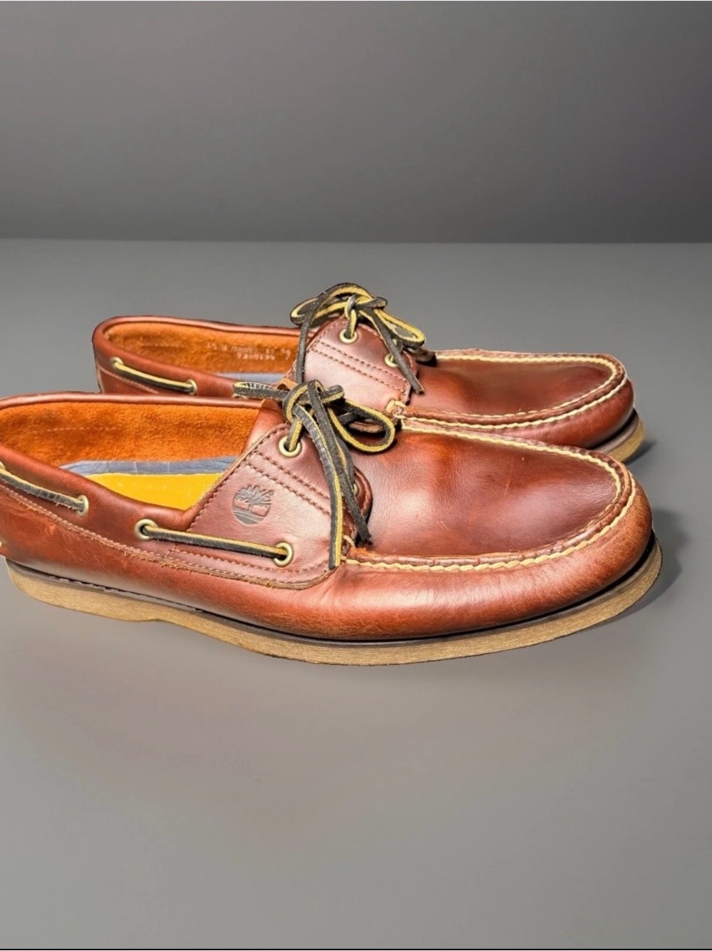Timberland Brown Leather Classic Men’s Boat Shoes